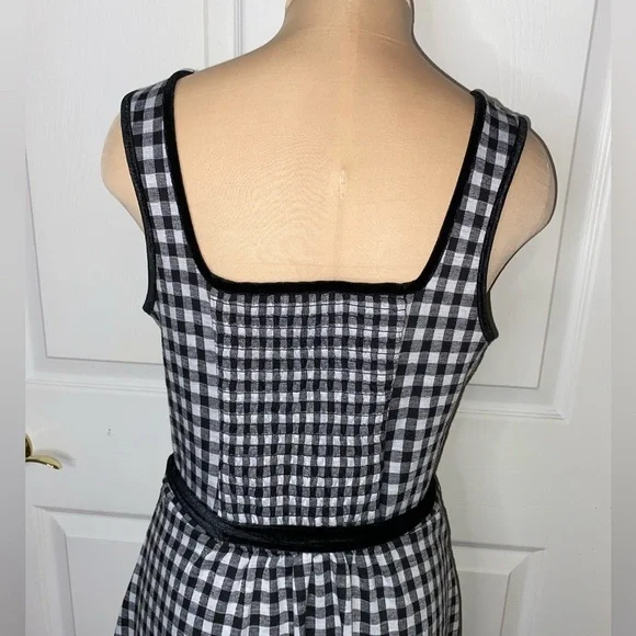 Draper James RSVP Gingham Dress Medium Sleeveless, Southern Charm Check Print - Picture 8 of 10